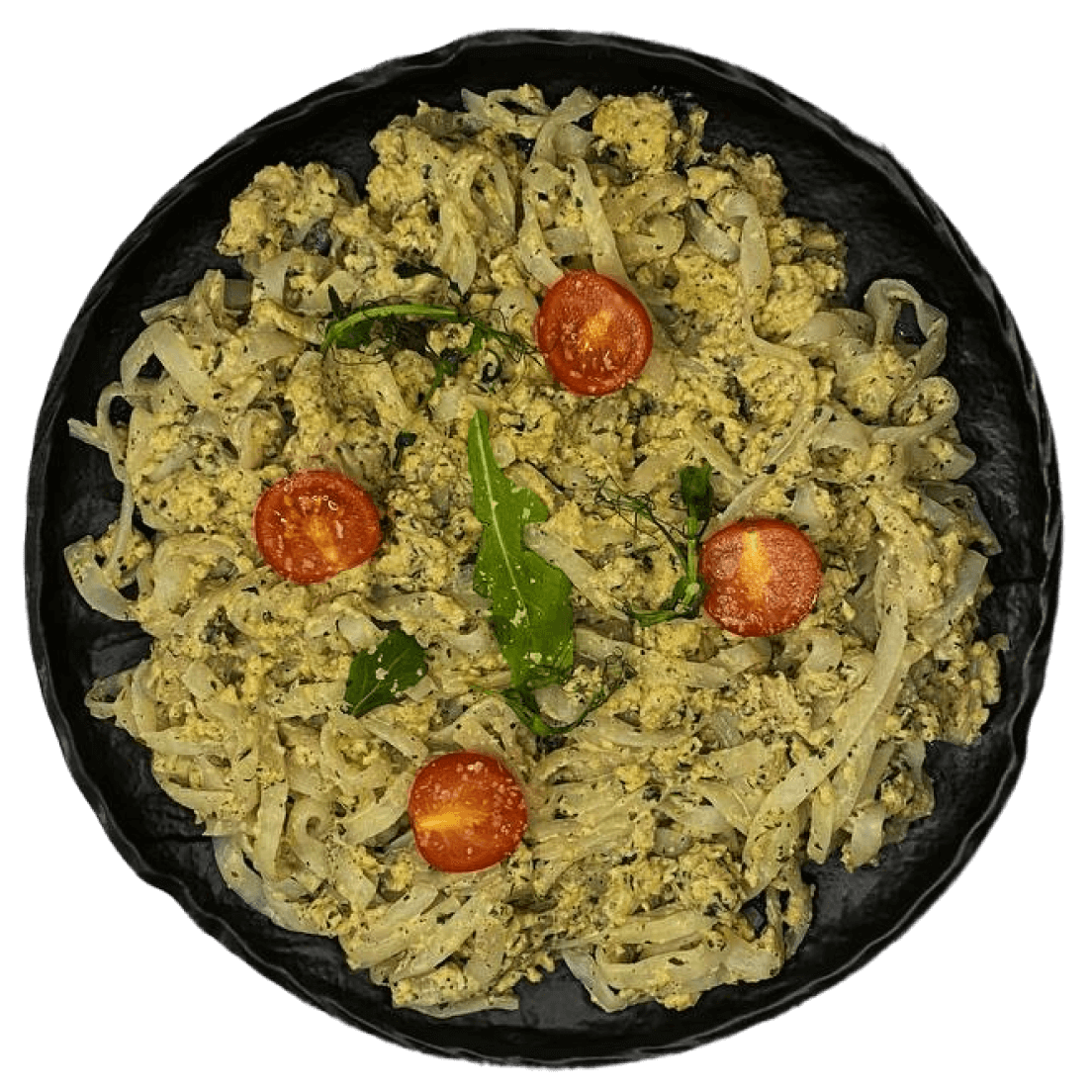Ширатаки с сыром, горчицей и филе минтая