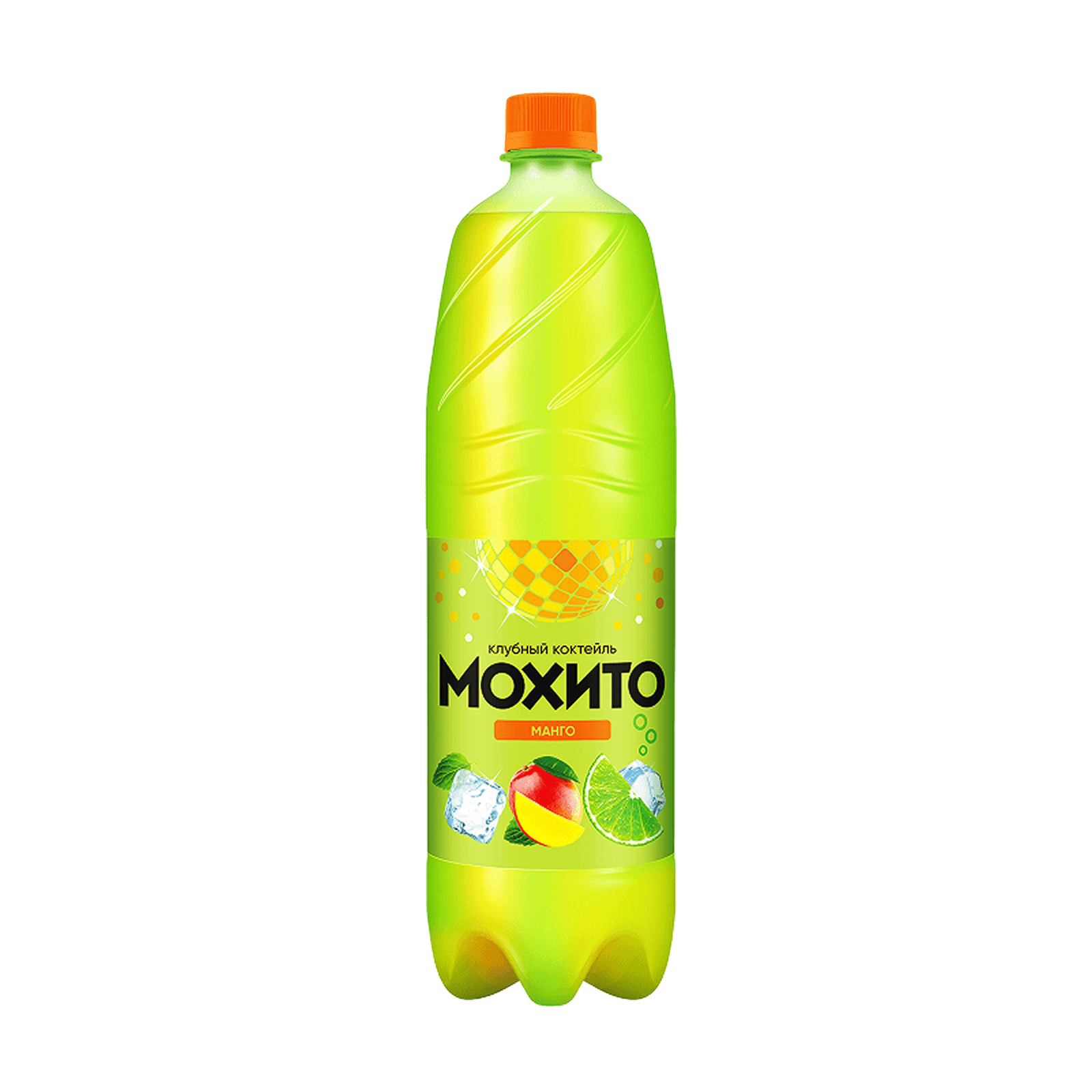 Клубный коктейль газированный безалкогольный Калинов Мохито-Манго 1,25 л