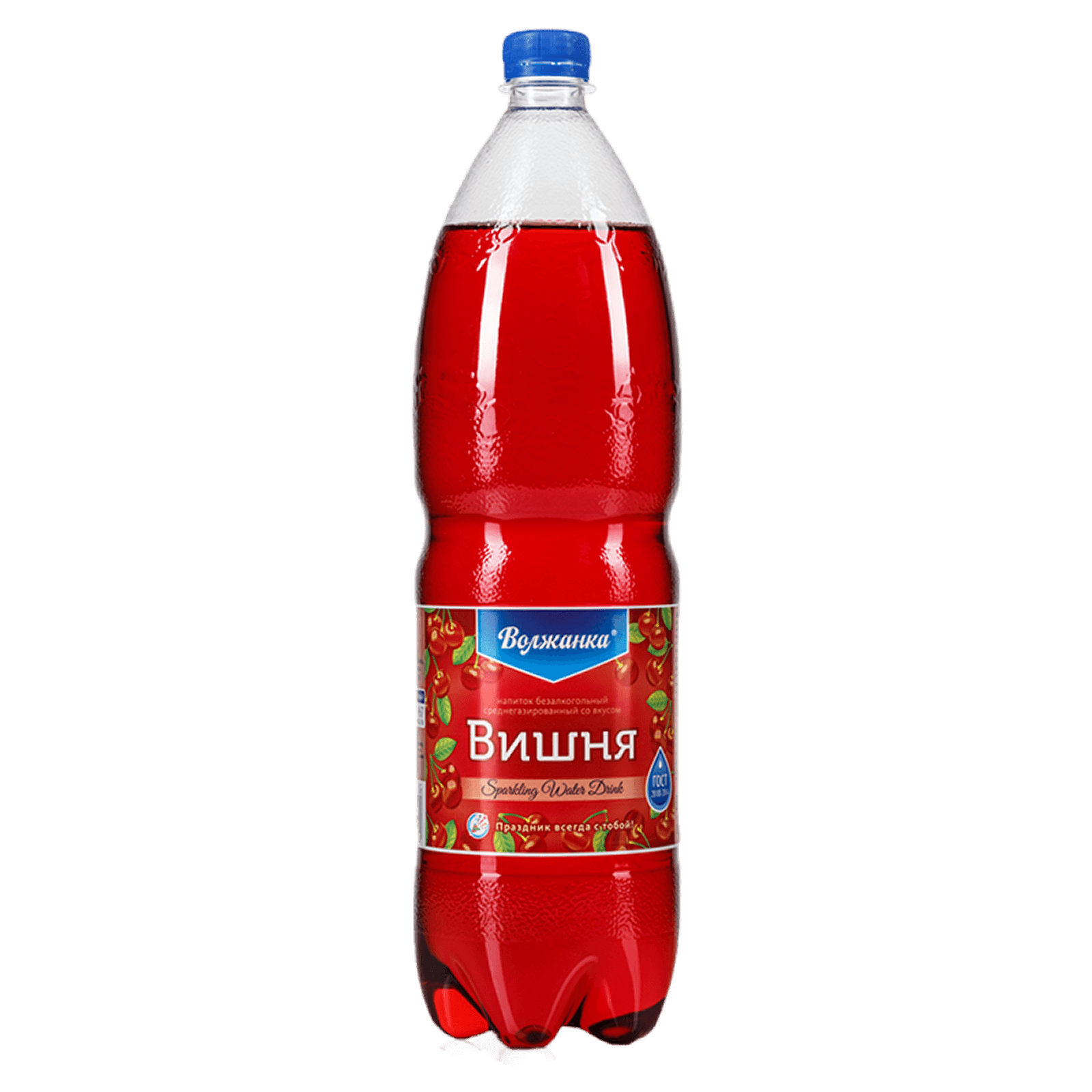 Напиток безалкогольный Волжанка Вишня 1,5 л