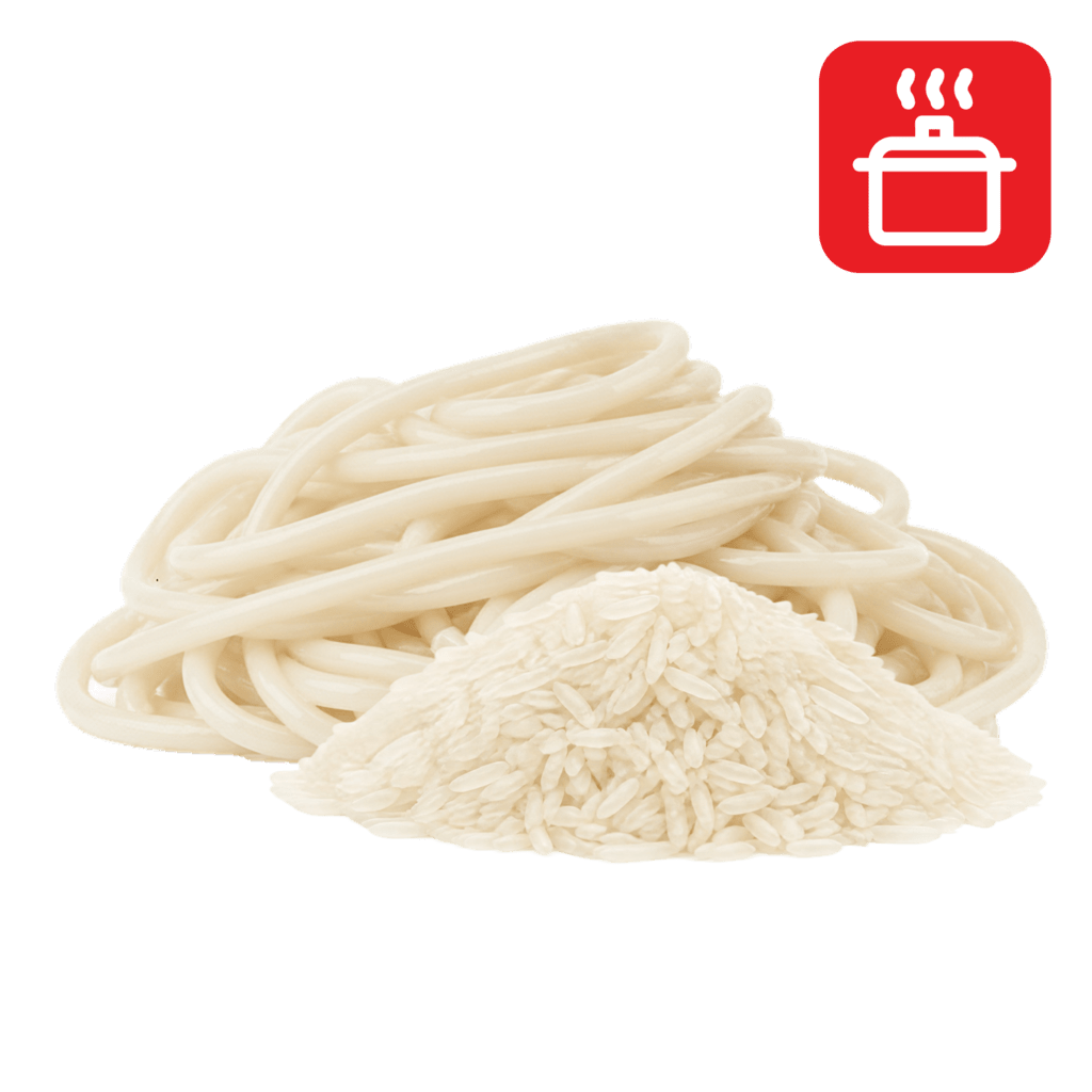 Букатини из рисовой муки отварные