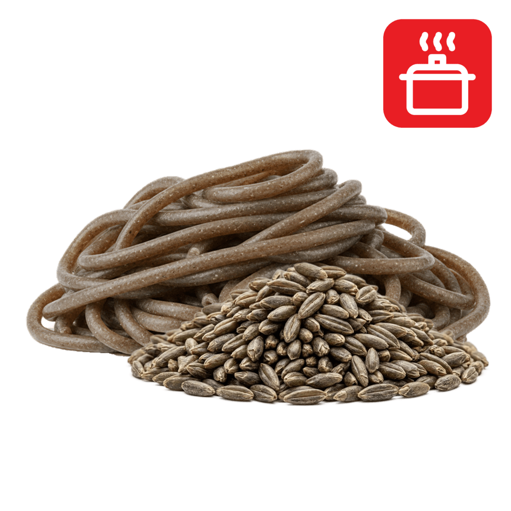 Букатини из ржаной муки отварные