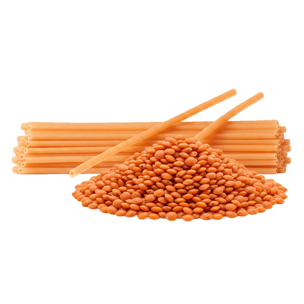 Букатини из муки красной чечевицы