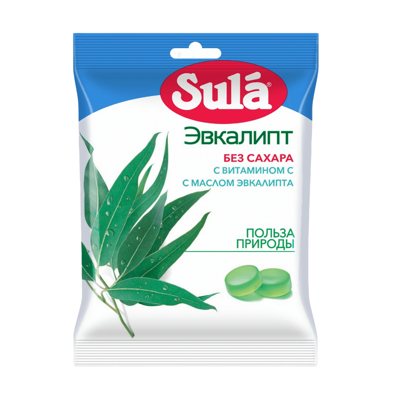 Леденцы Sula без сахара Эвкалипт