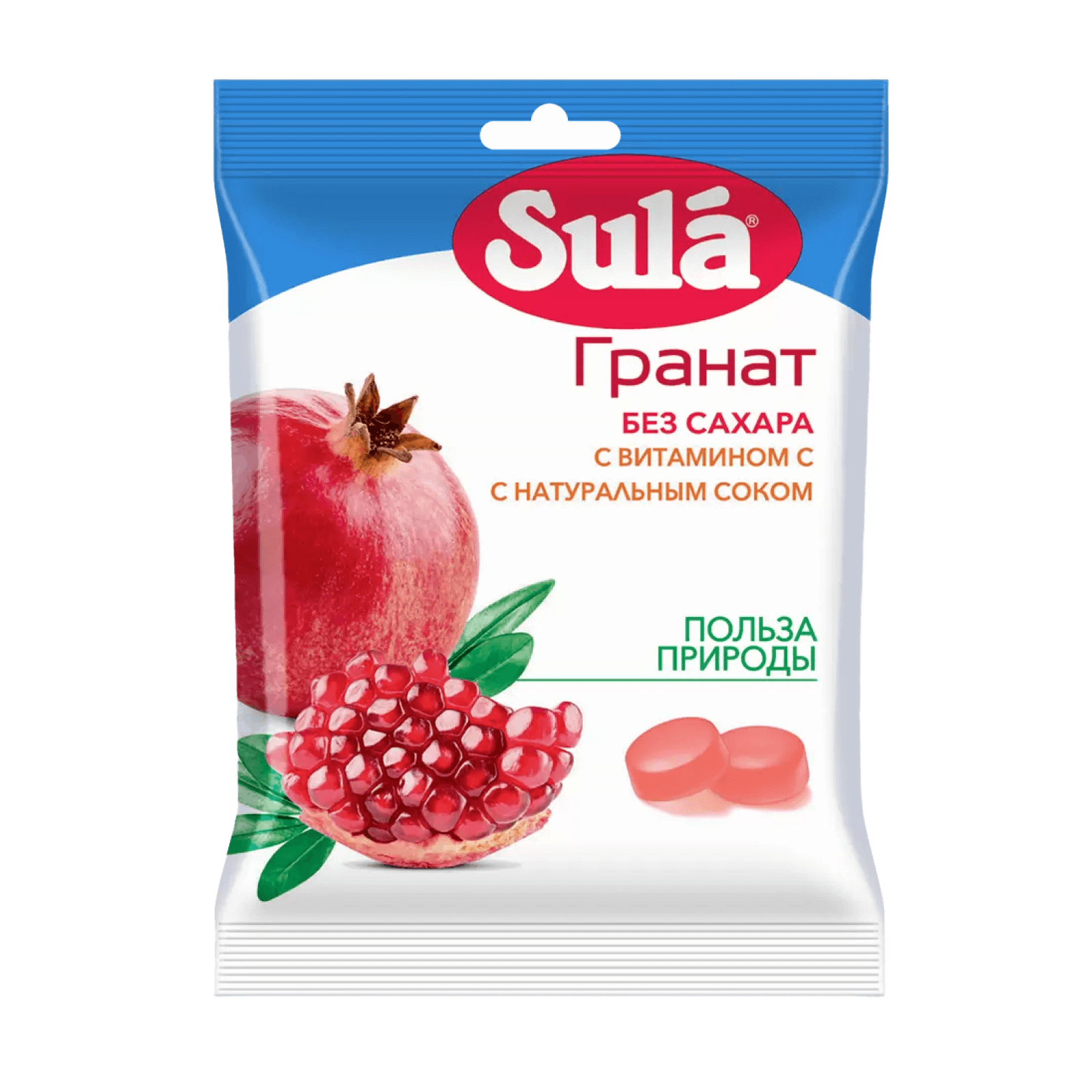 Леденцы Sula без сахара Гранат