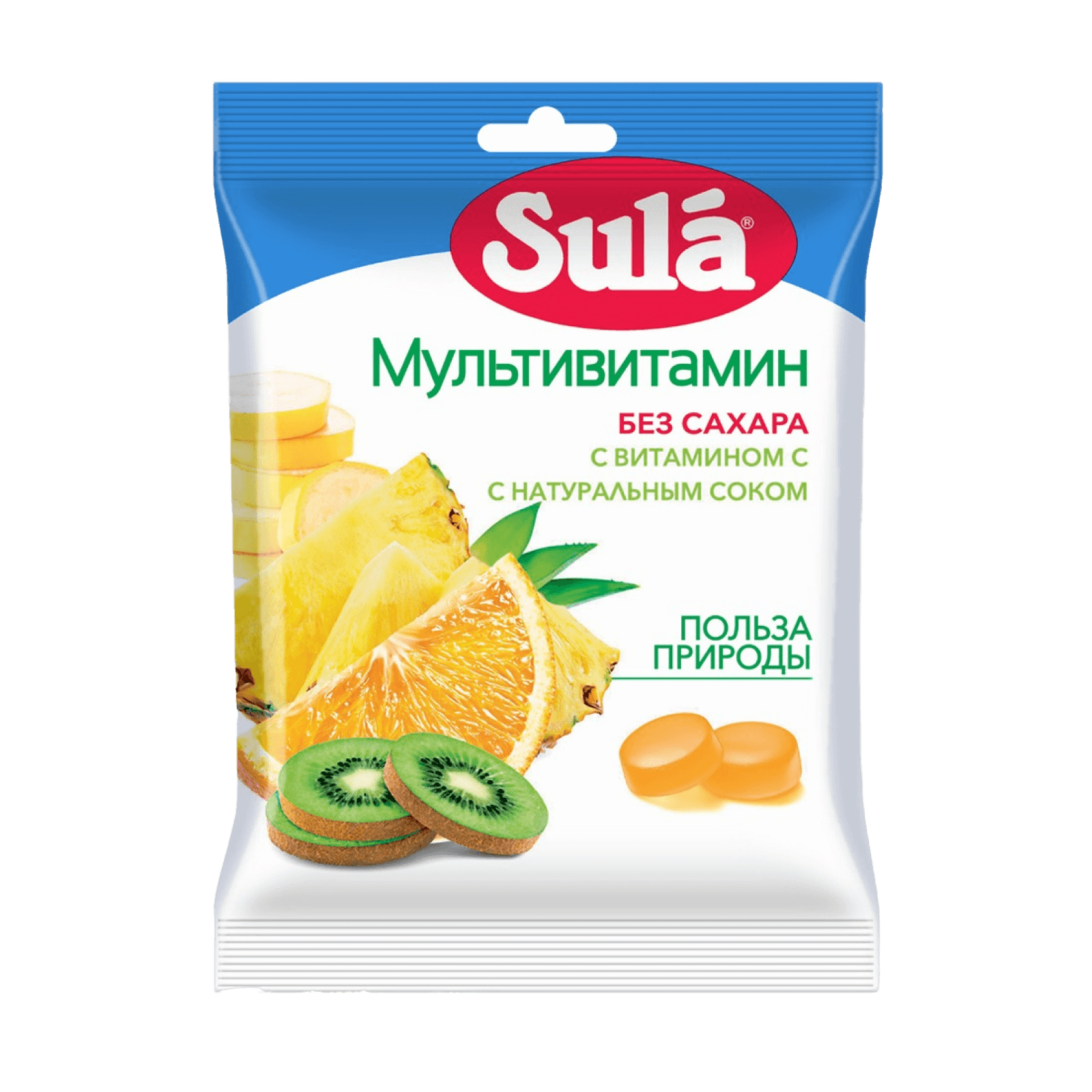 Леденцы Sula без сахара Мультивитамин
