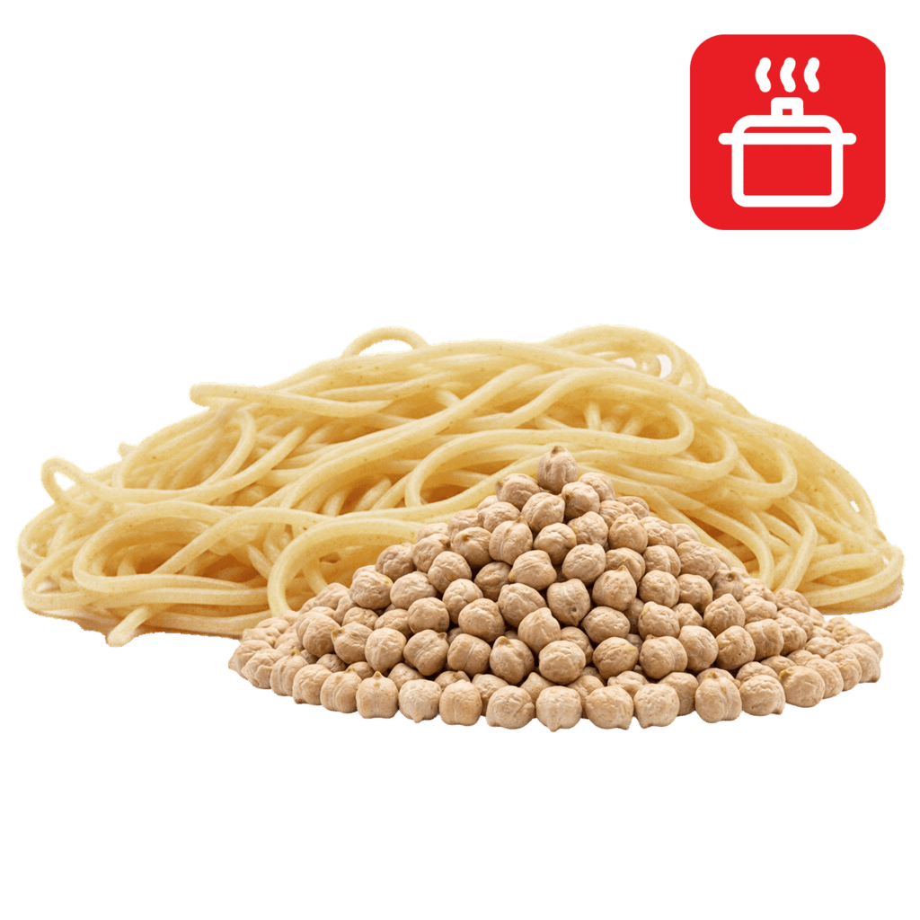 Капеллини из нутовой муки отварные