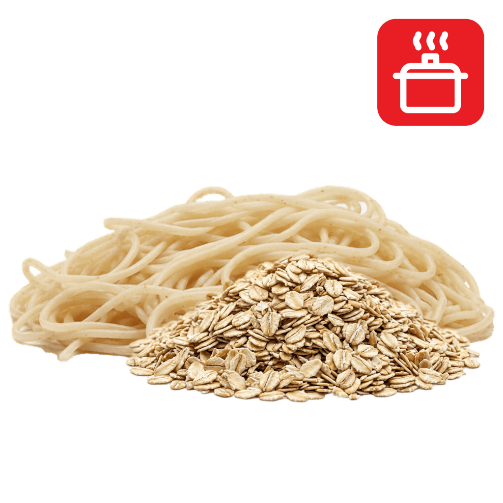 Капеллини из овсяной муки отварные