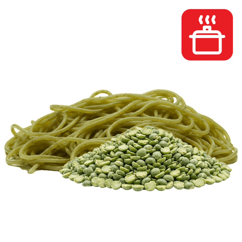 Капеллини из гороховой муки отварные