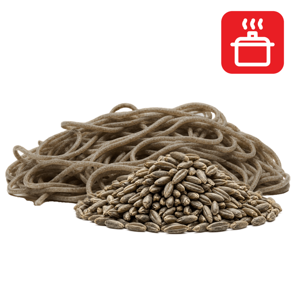 Капеллини из ржаной муки отварные