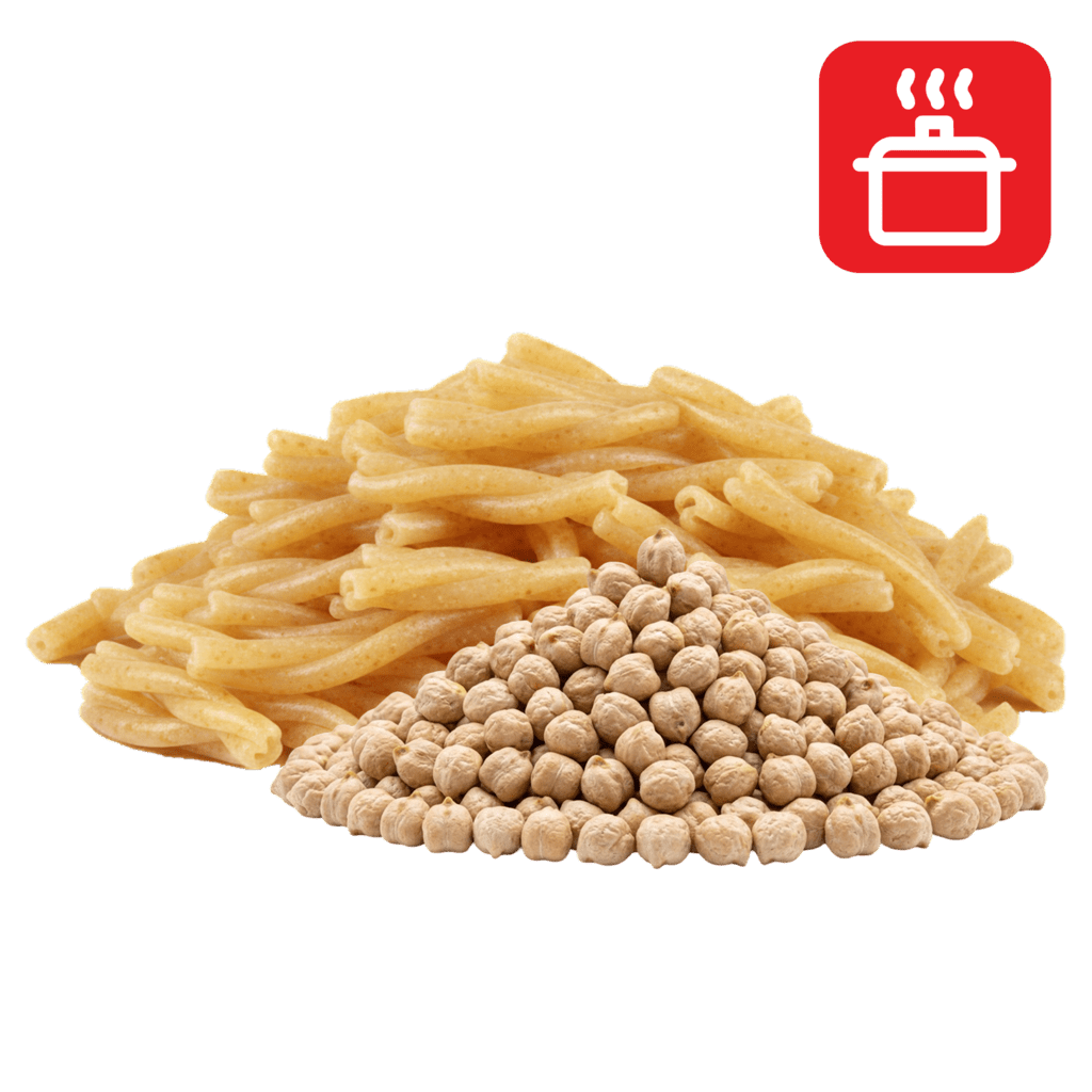 Казаречче из нутовой муки отварные