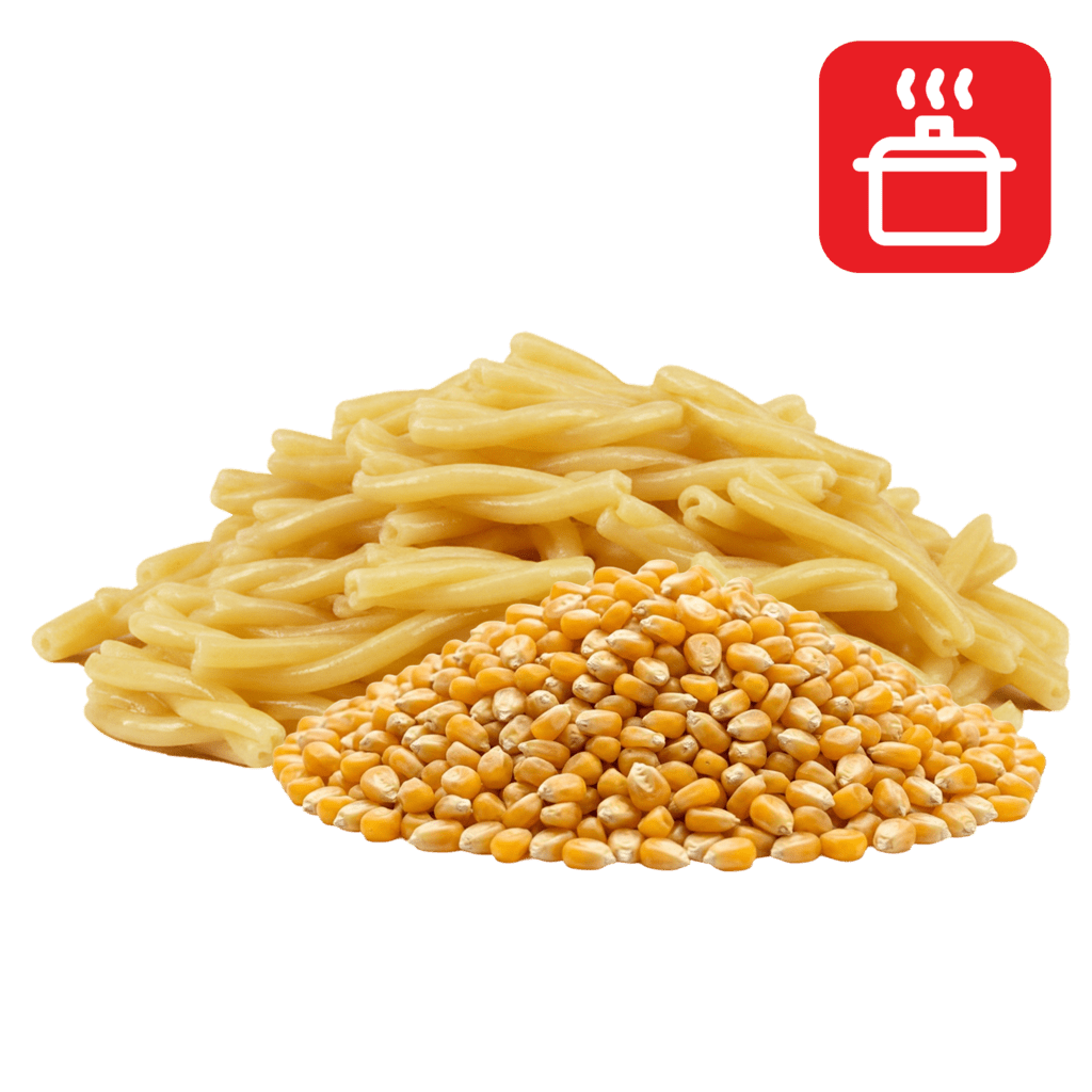 Казаречче из кукурузной муки отварные