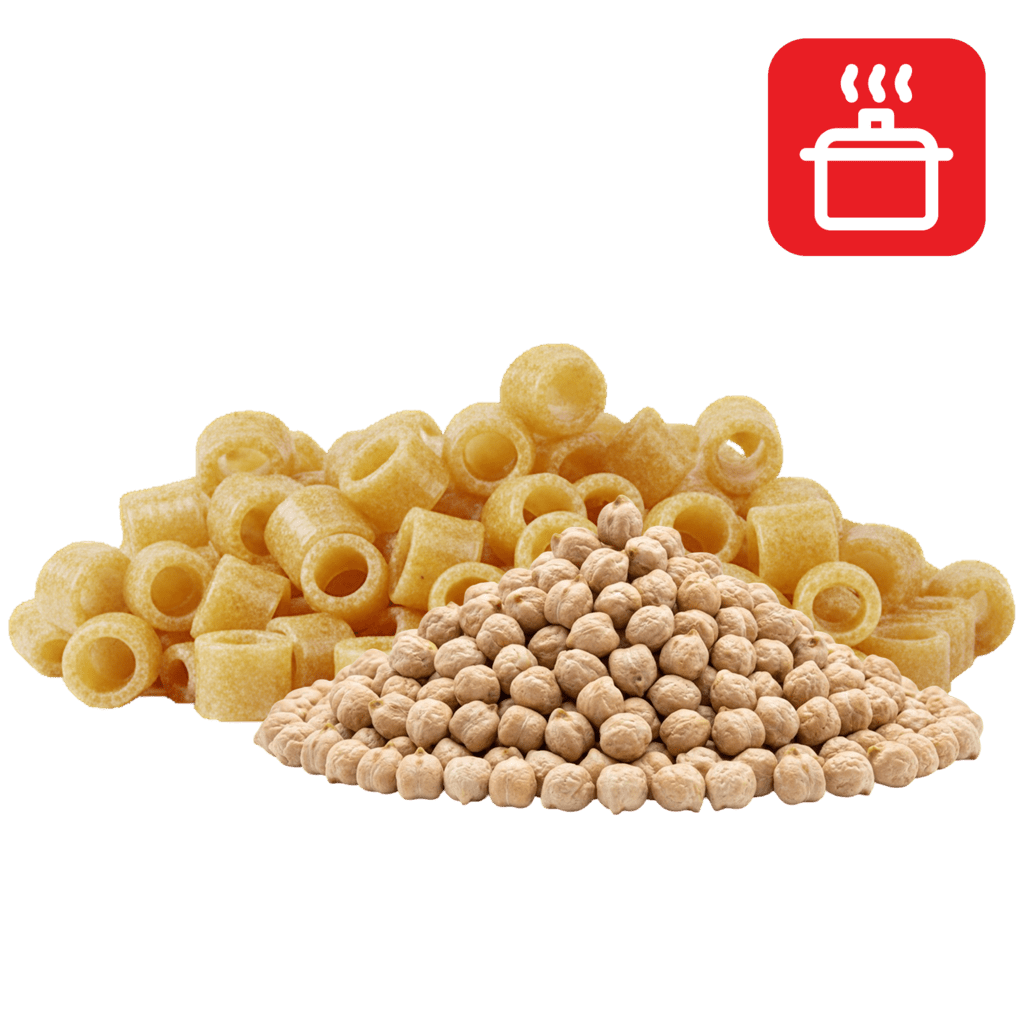 Коленца из нутовой муки отварные