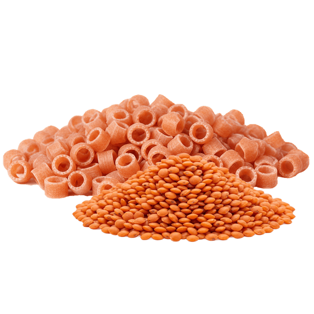 Коленца из муки красной чечевицы
