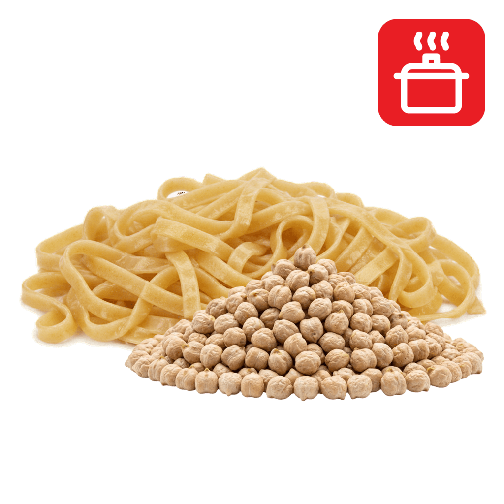 Феттуччине из нутовой муки отварные