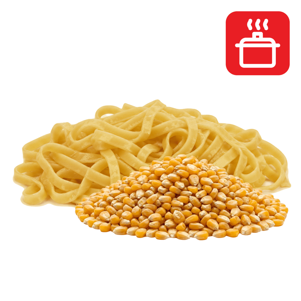 Феттуччине из кукурузной муки отварные