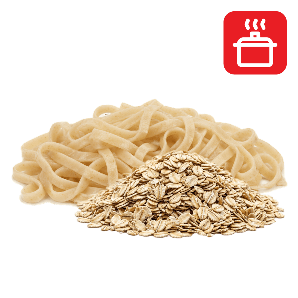 Феттуччине из овсяной муки отварные