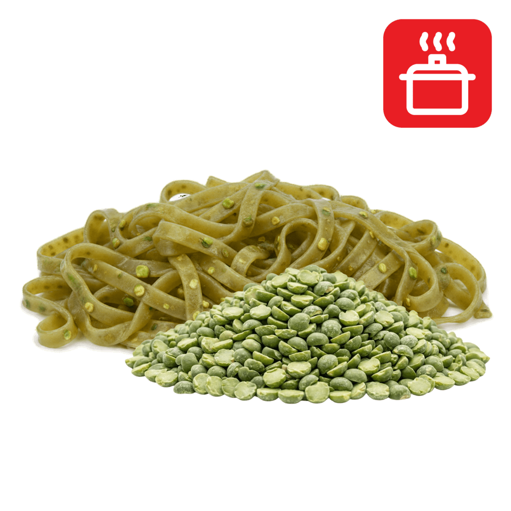 Феттуччине из гороховой муки отварные