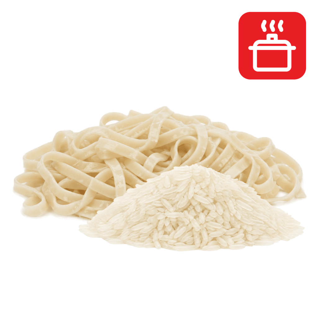 Феттуччине из рисовой муки отварные