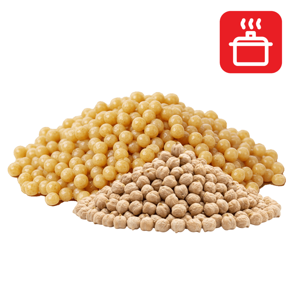 Фрегола из нутовой муки отварная