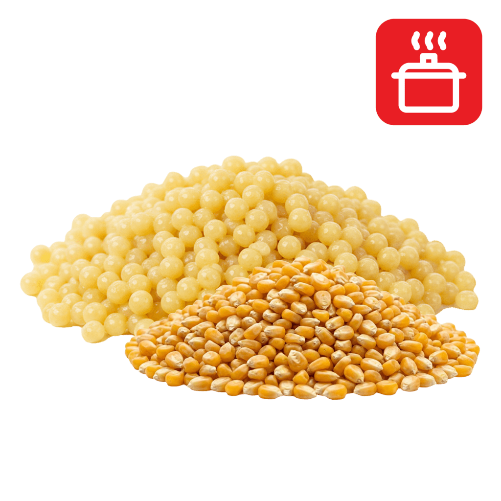 Фрегола из кукурузной муки отварная