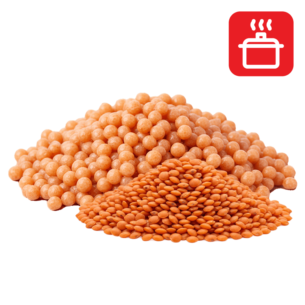 Фрегола из муки красной чечевицы отварная
