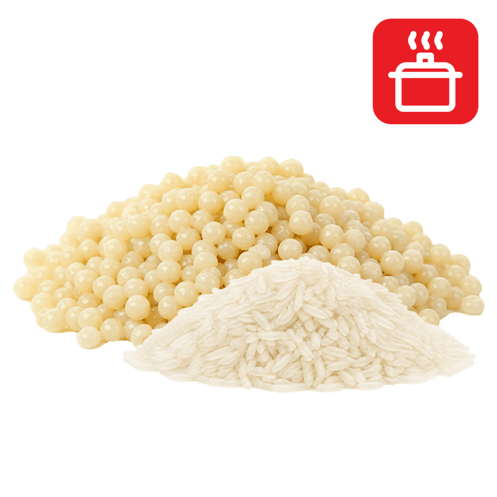 Фрегола из рисовой муки отварная