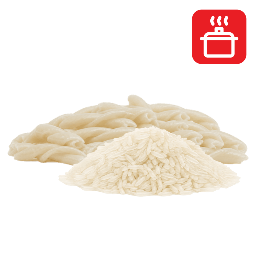 Джемелли из рисовой муки отварные
