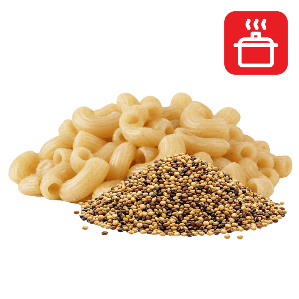 Рожки из киноа отварные