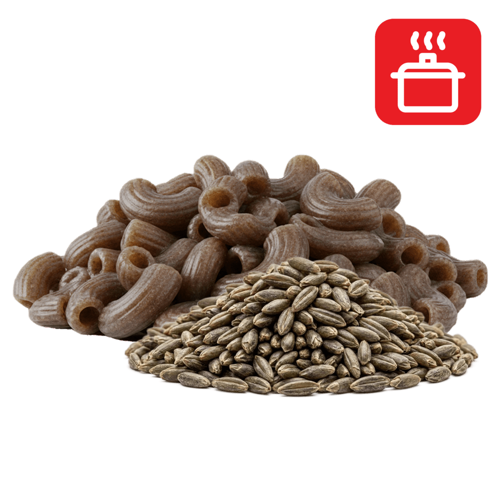 Рожки из ржаной муки отварные