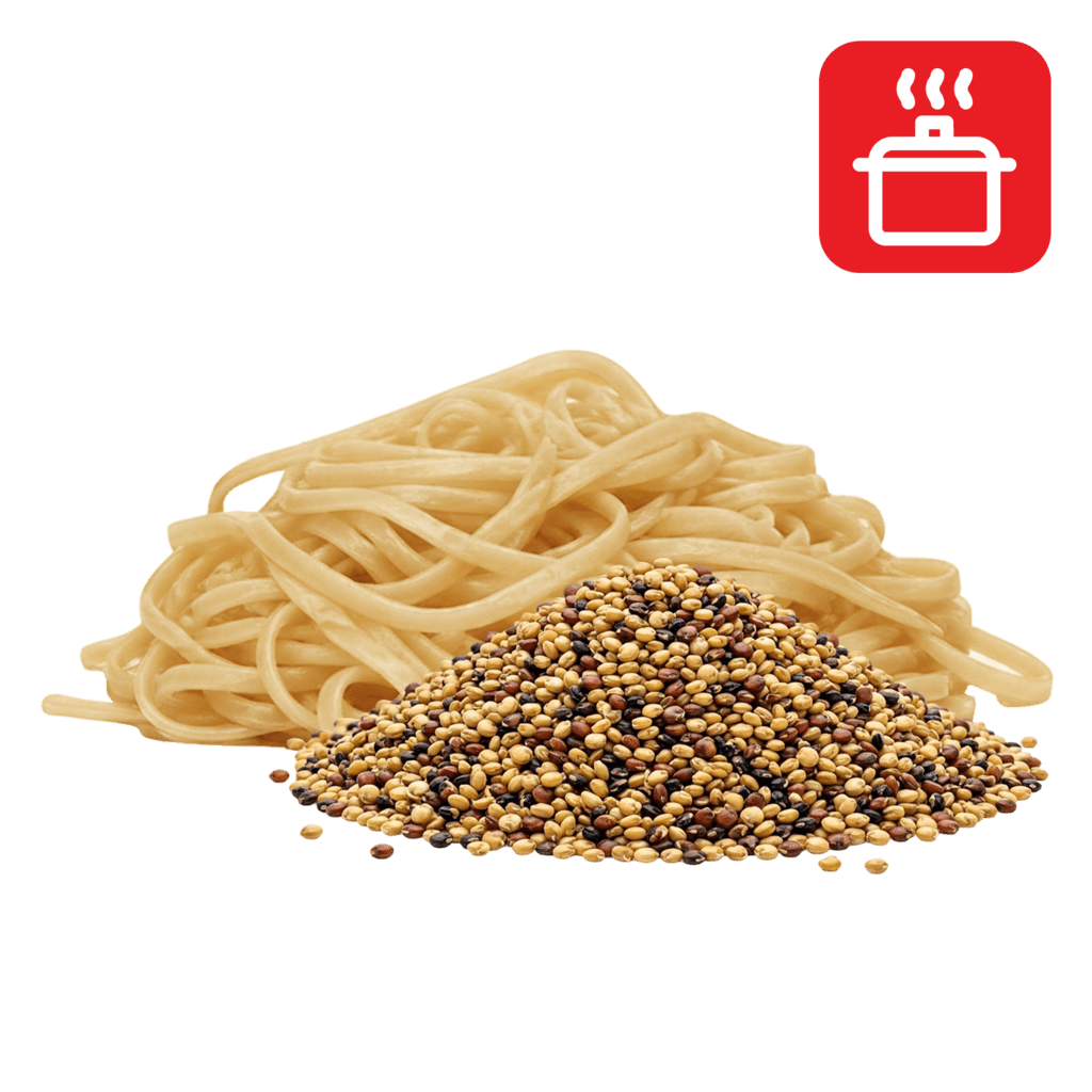 Лингвини из киноа отварные