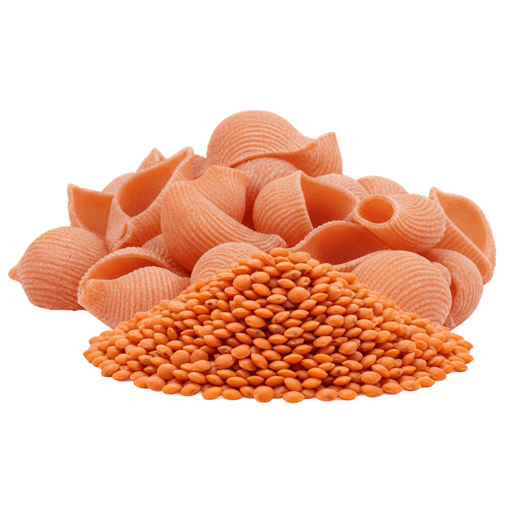 Лумакони из муки красной чечевицы