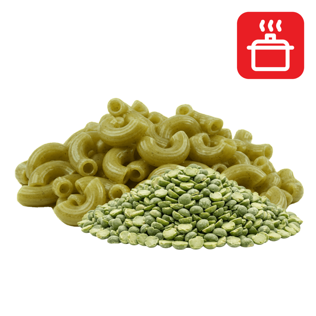 Маккерони из гороховой муки отварные