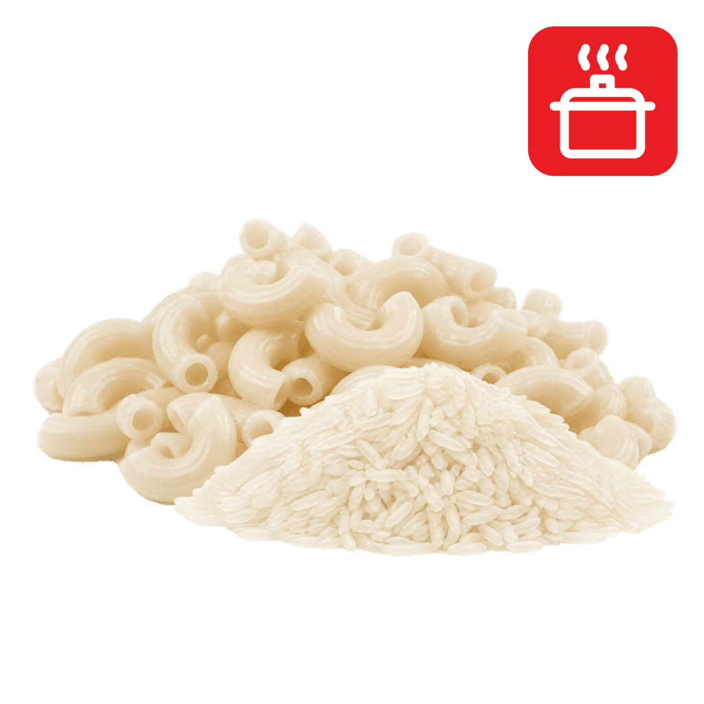 Маккерони из рисовой муки отварные