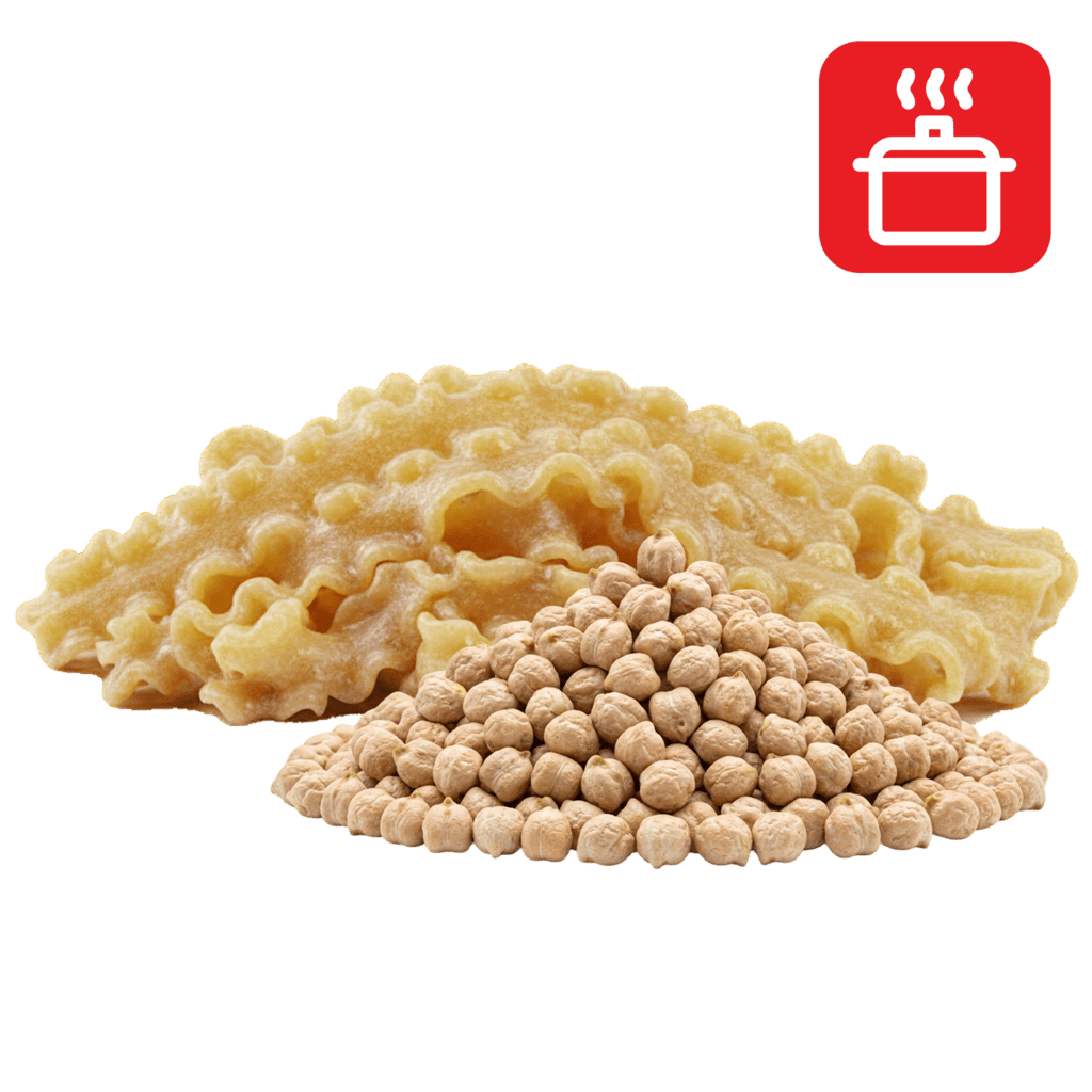 Мафальдине из нутовой муки отварные
