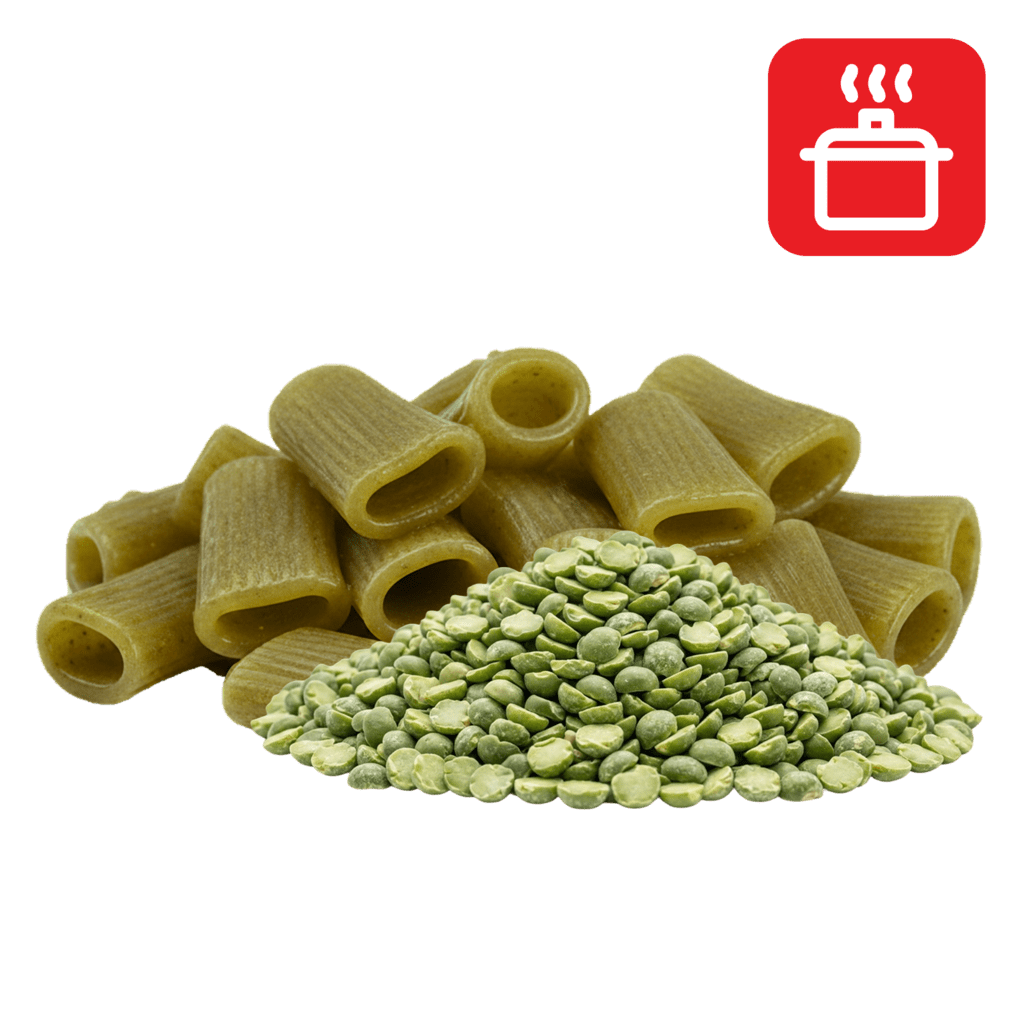 Мецце манике из гороховой муки отварные