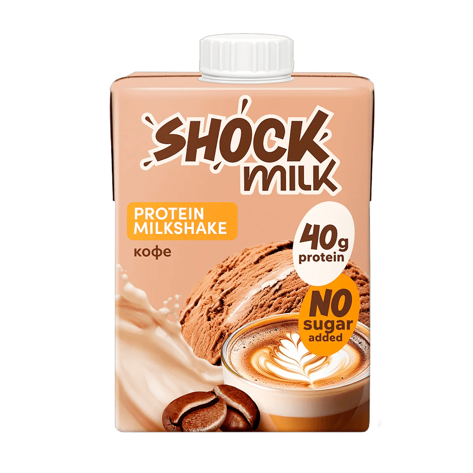 Протеиновый молочный коктейль Shock Milk FitnessSHOCK Кофе