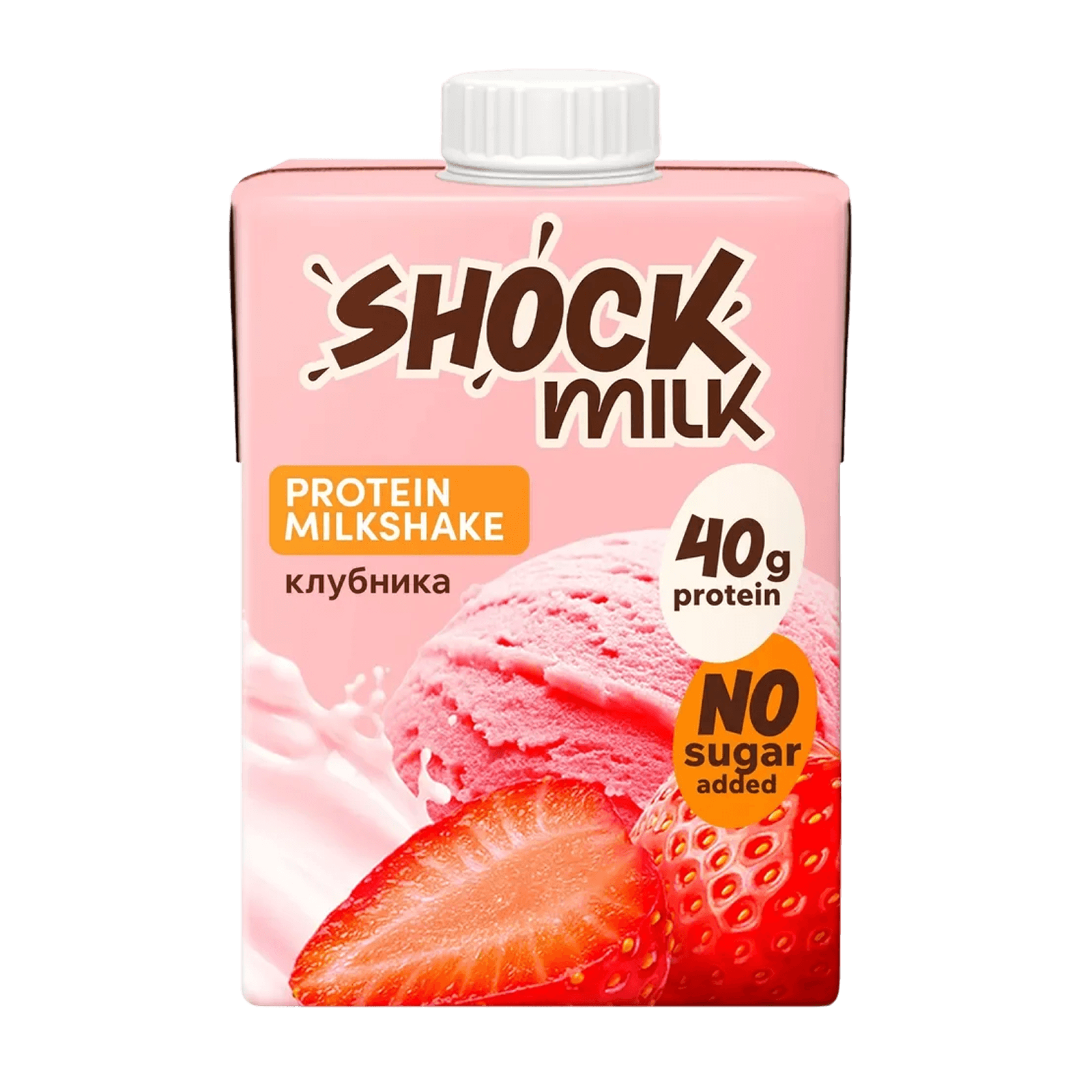 Протеиновый молочный коктейль Shock Milk FitnessSHOCK Клубника