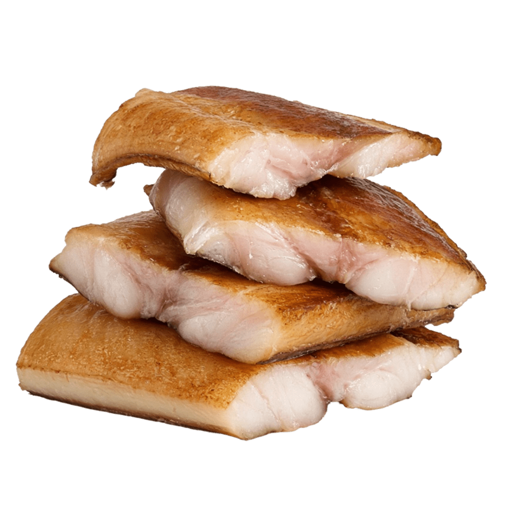 Брюшки нельмы копченые