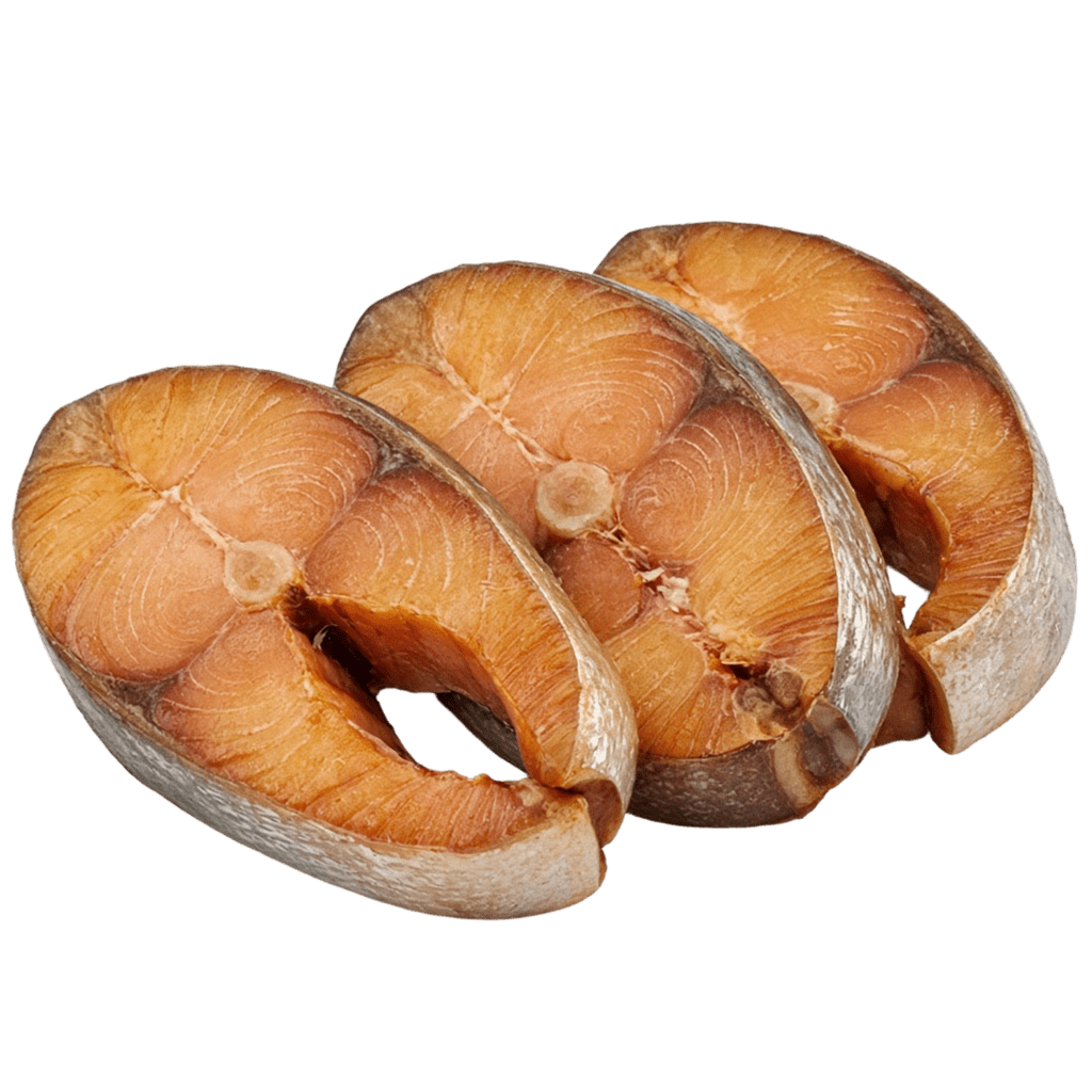Стейк нельмы копченый
