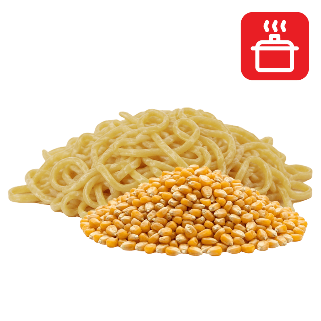 Лапша из кукурузной муки отварная