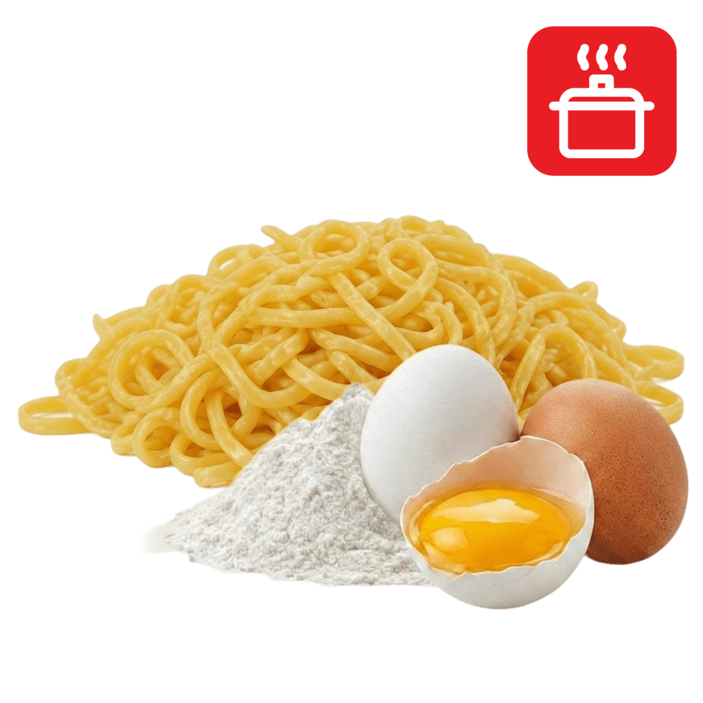 Яичная лапша отварная