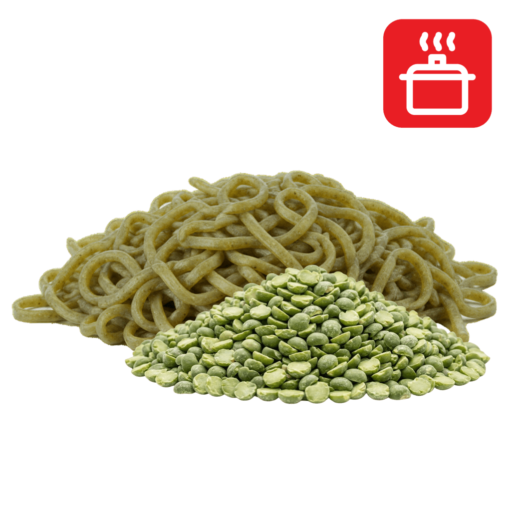 Лапша из гороховой муки отварная