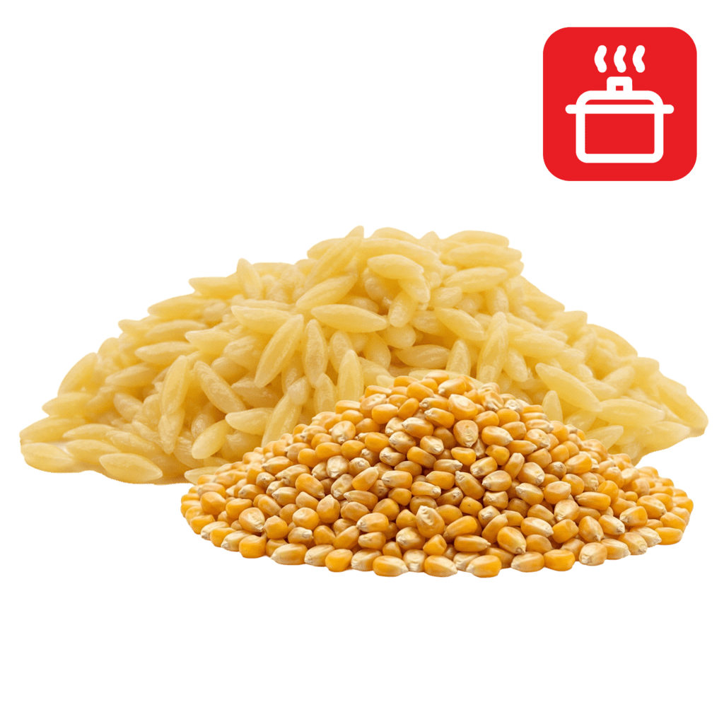 Орзо из кукурузной муки отварные