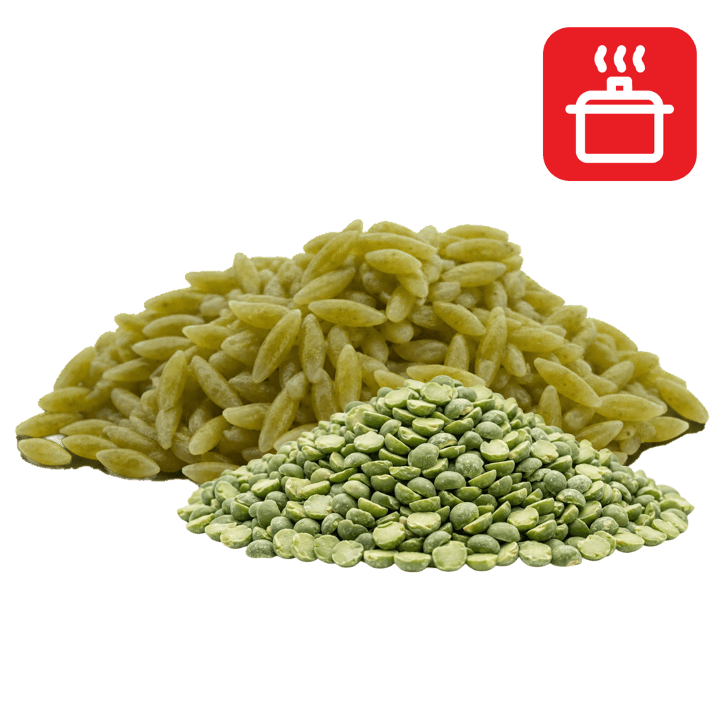 Орзо из гороховой муки отварные
