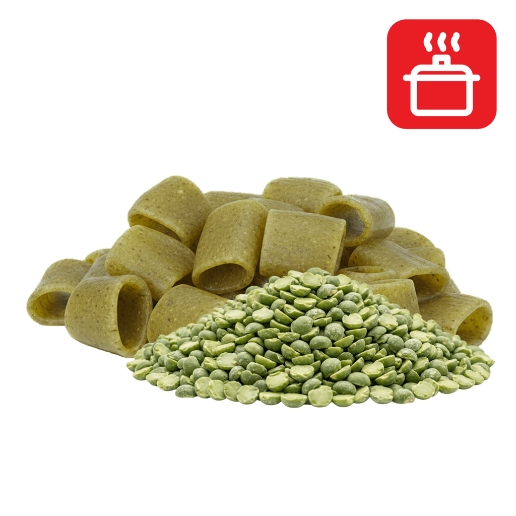 Паккери из гороховой муки отварные