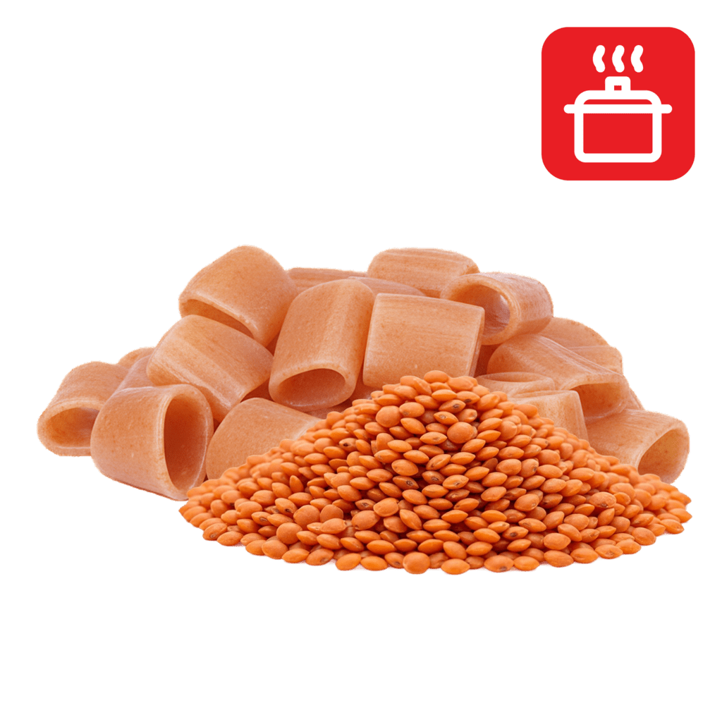 Паккери из муки красной чечевицы отварные