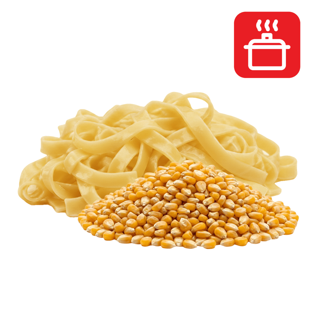 Паппарделле из кукурузной муки отварные