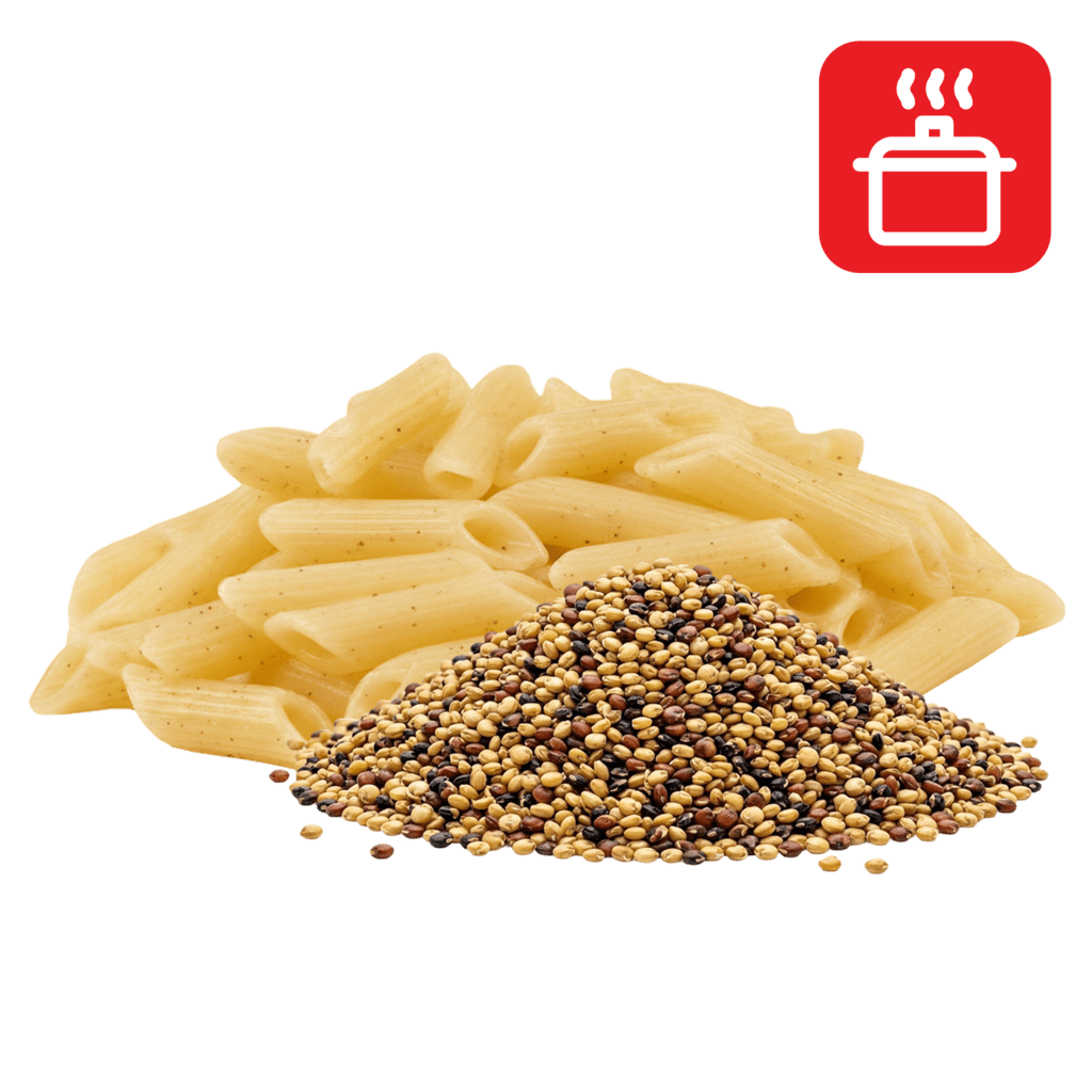 Пенне из киноа отварные