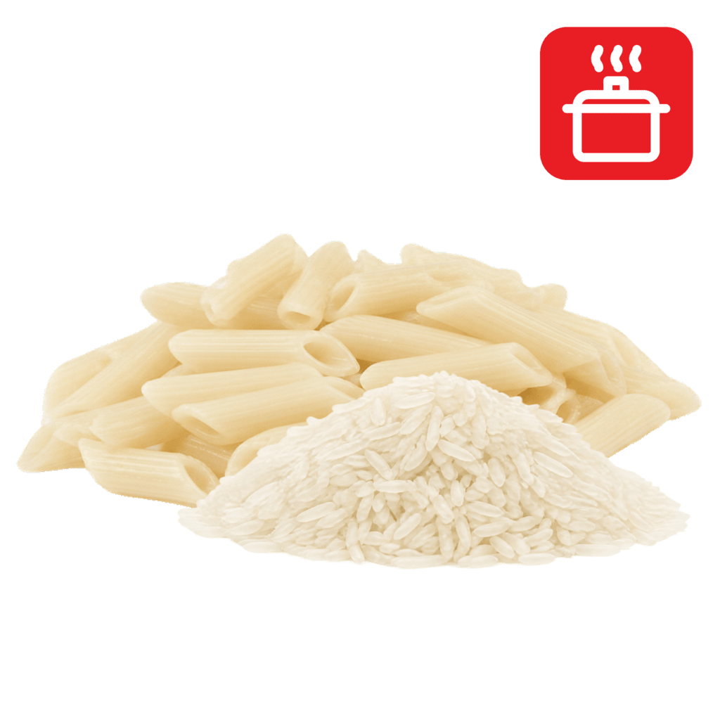 Пенне из рисовой муки отварные