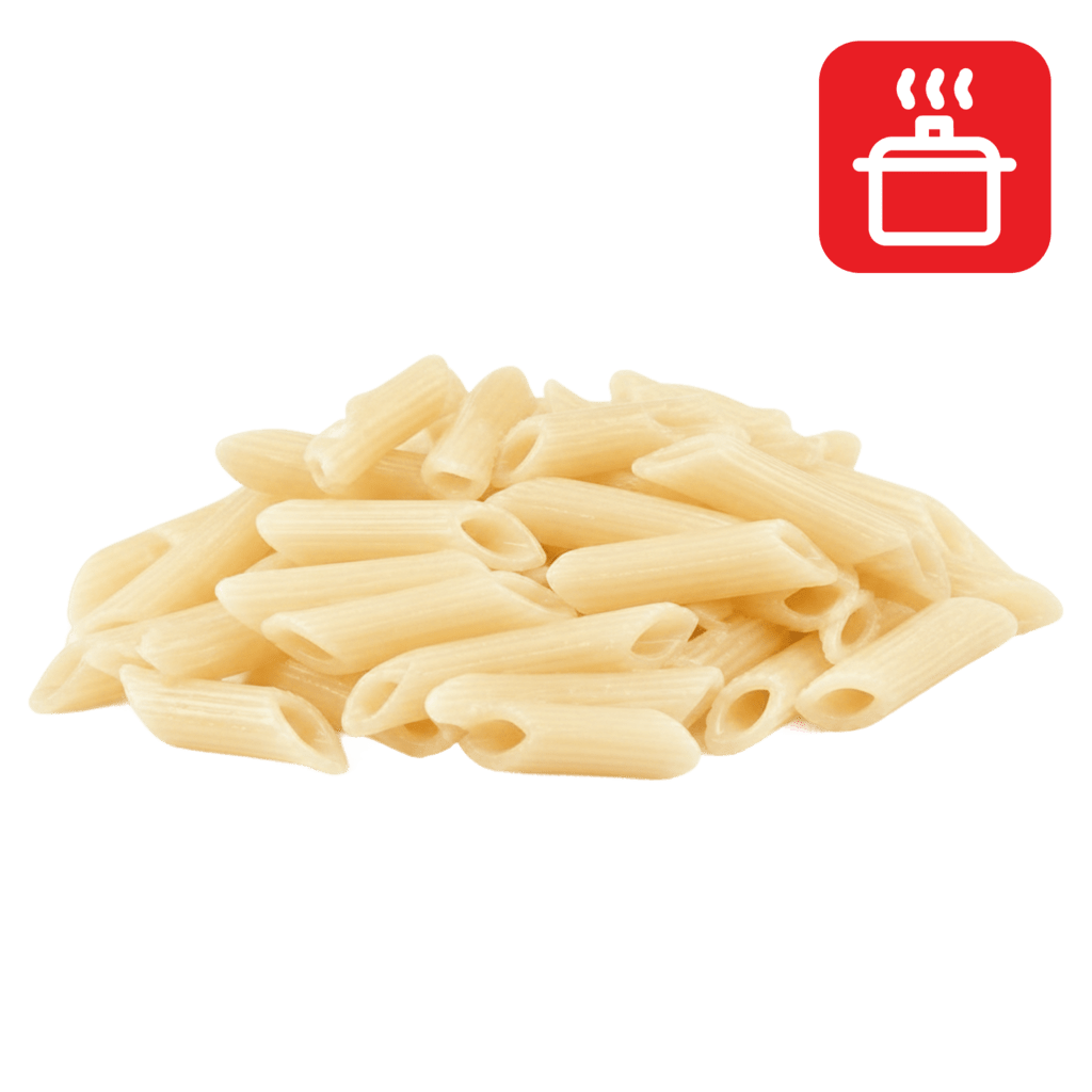 Пенне из мягких сортов пшеницы отварные
